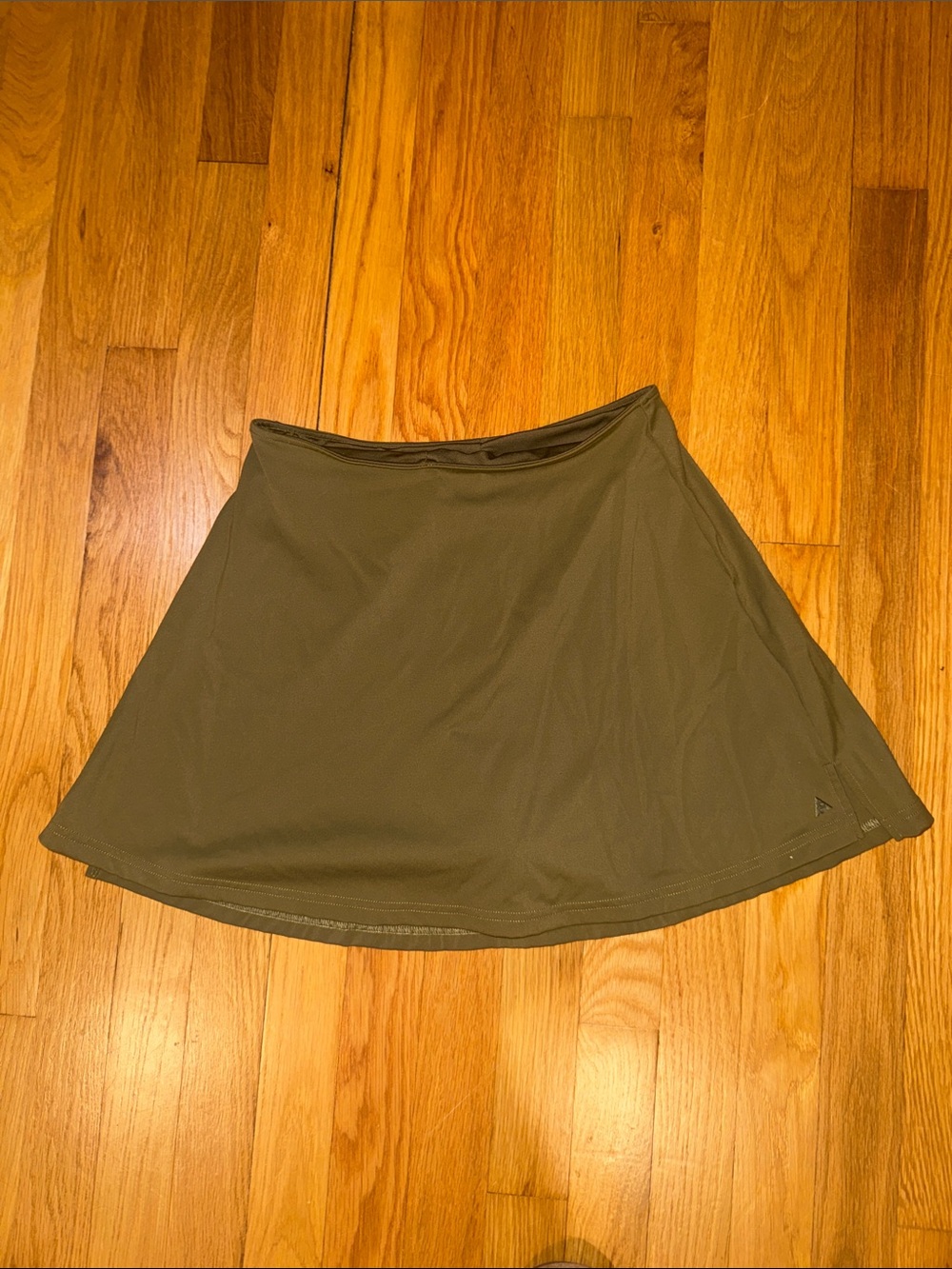 Olive Green Circle Skort - Athletic A-Line